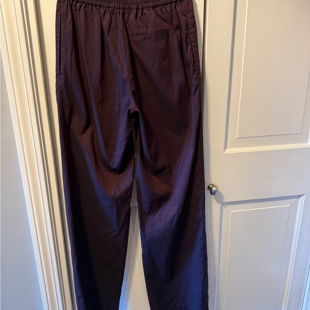 Urban Outfitters dark eggplant Colette Wide-Leg Pan - Picture 6 of 6